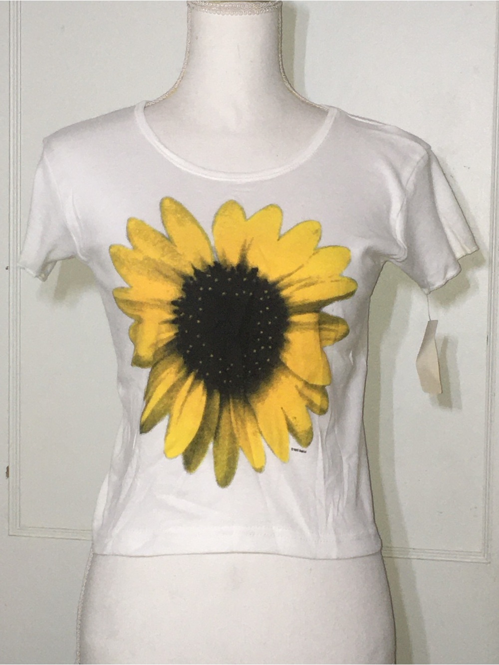 White Sunflower Graphic Tee